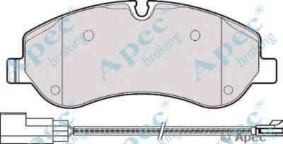 APEC BRAKING pad1930 -  Комплект тормозных колодок, дисковый тормоз
